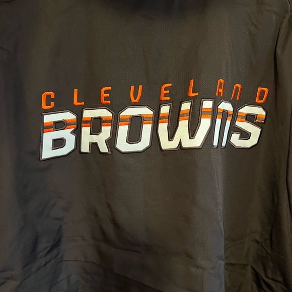 Cleveland Browns Vintage 2010 Coat with Fleece Lined Hood - Size L - NEW w/tags - Picture 3 of 7